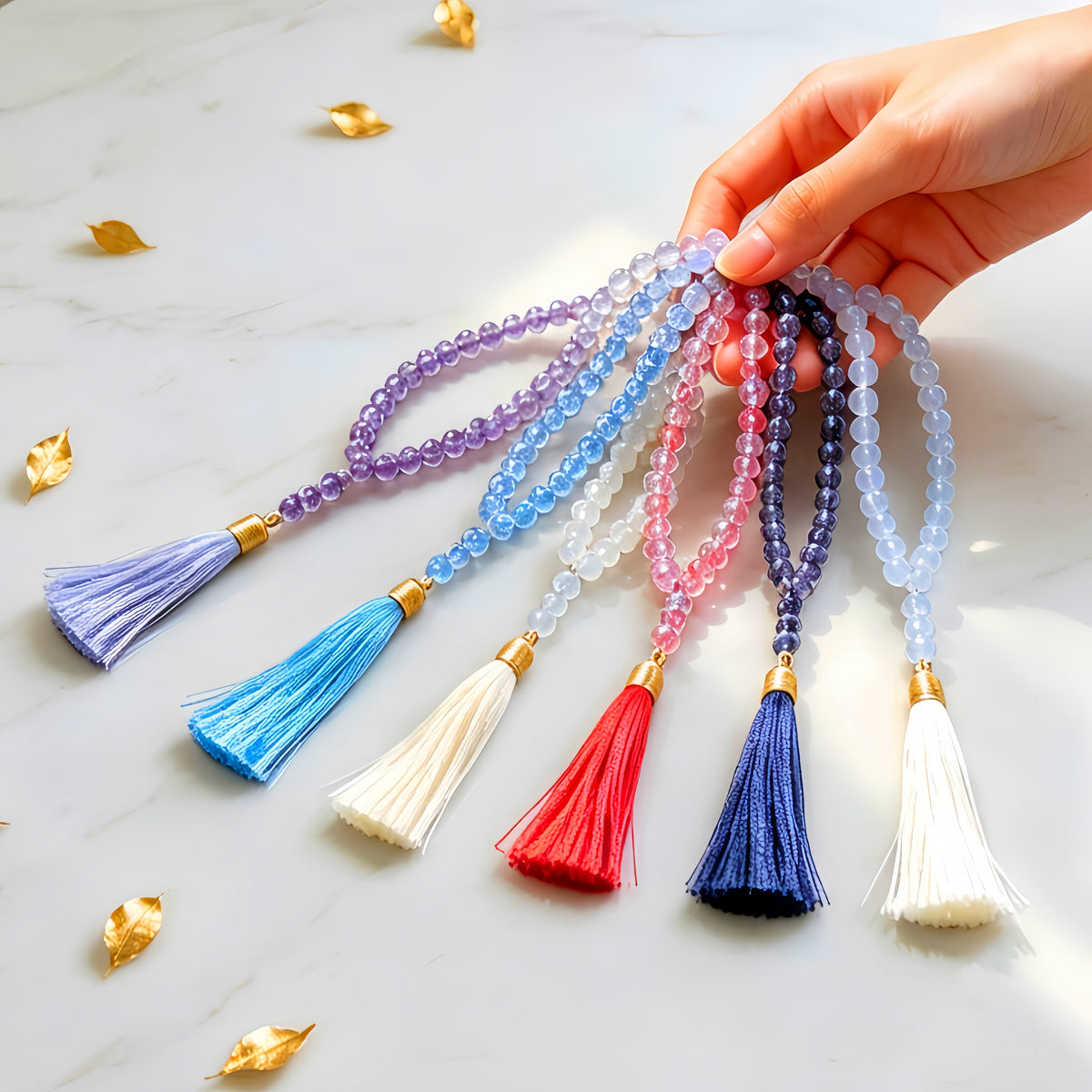 Crystal Mala with 33 Beads