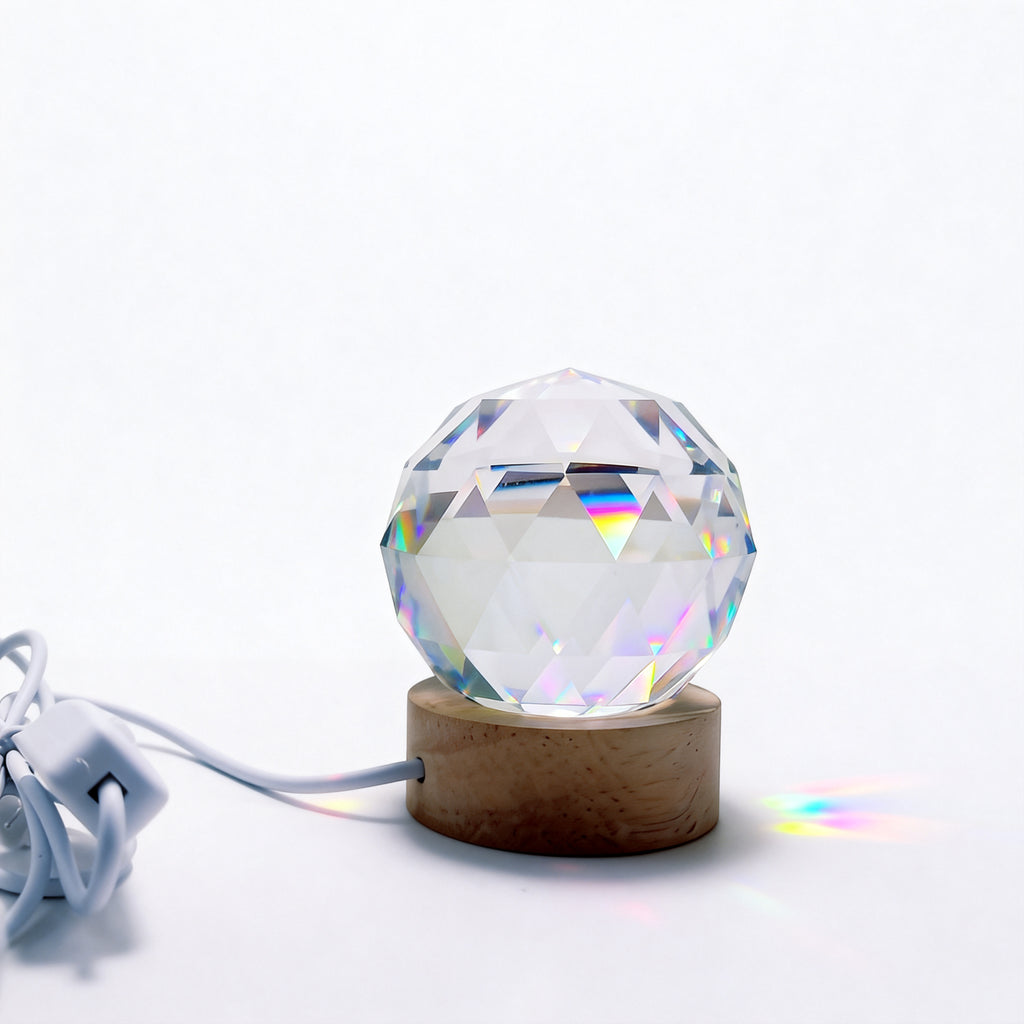 Stylish Crystal Glow Night Light / Elegant Crystal Accent Night Light