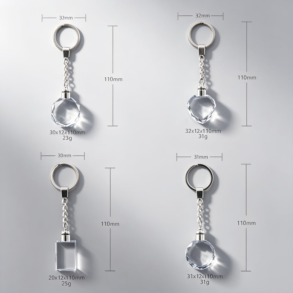 K9 Crystal LED Keychain