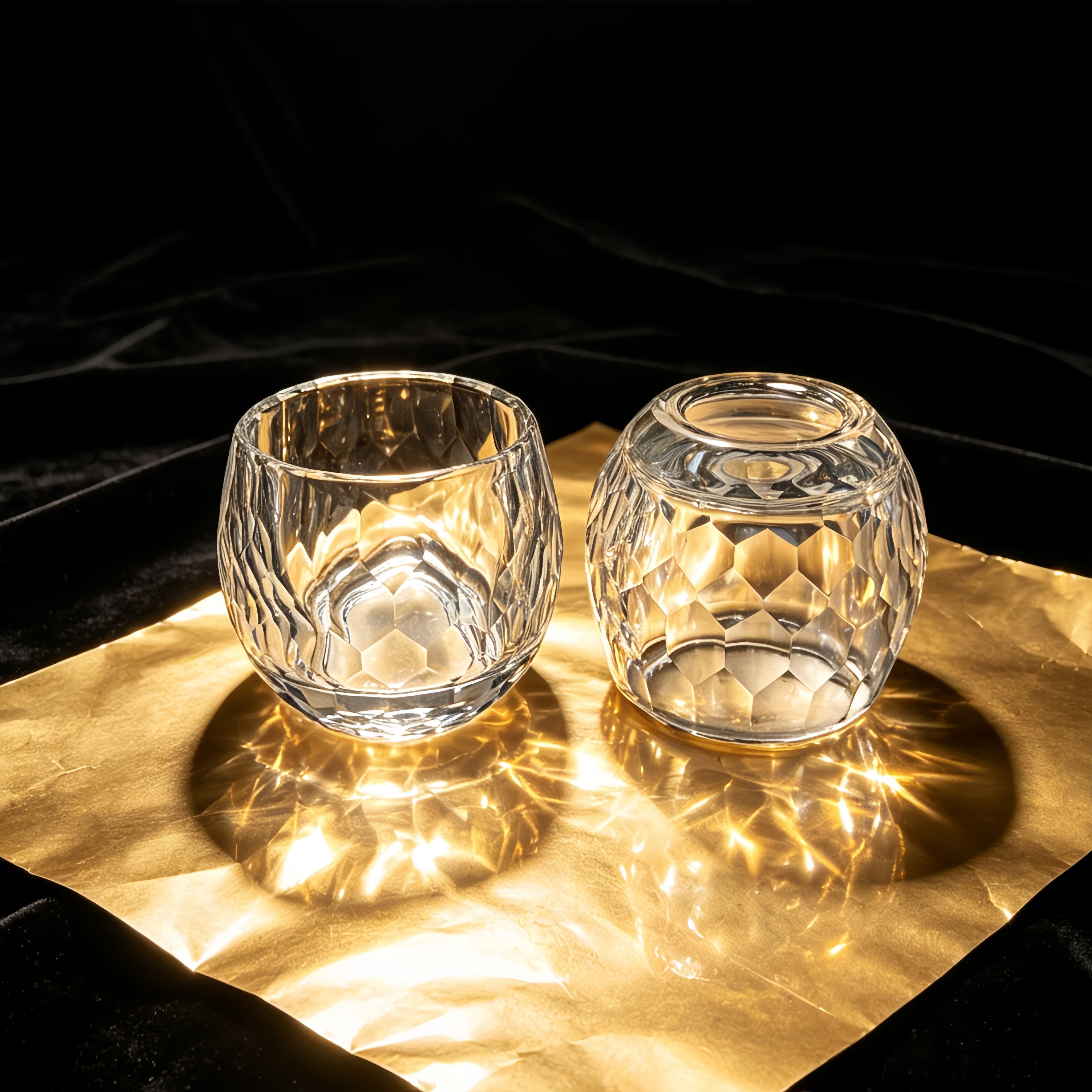 Crystal Whiskey Glasses, Lead-Free Crystal Glassware
