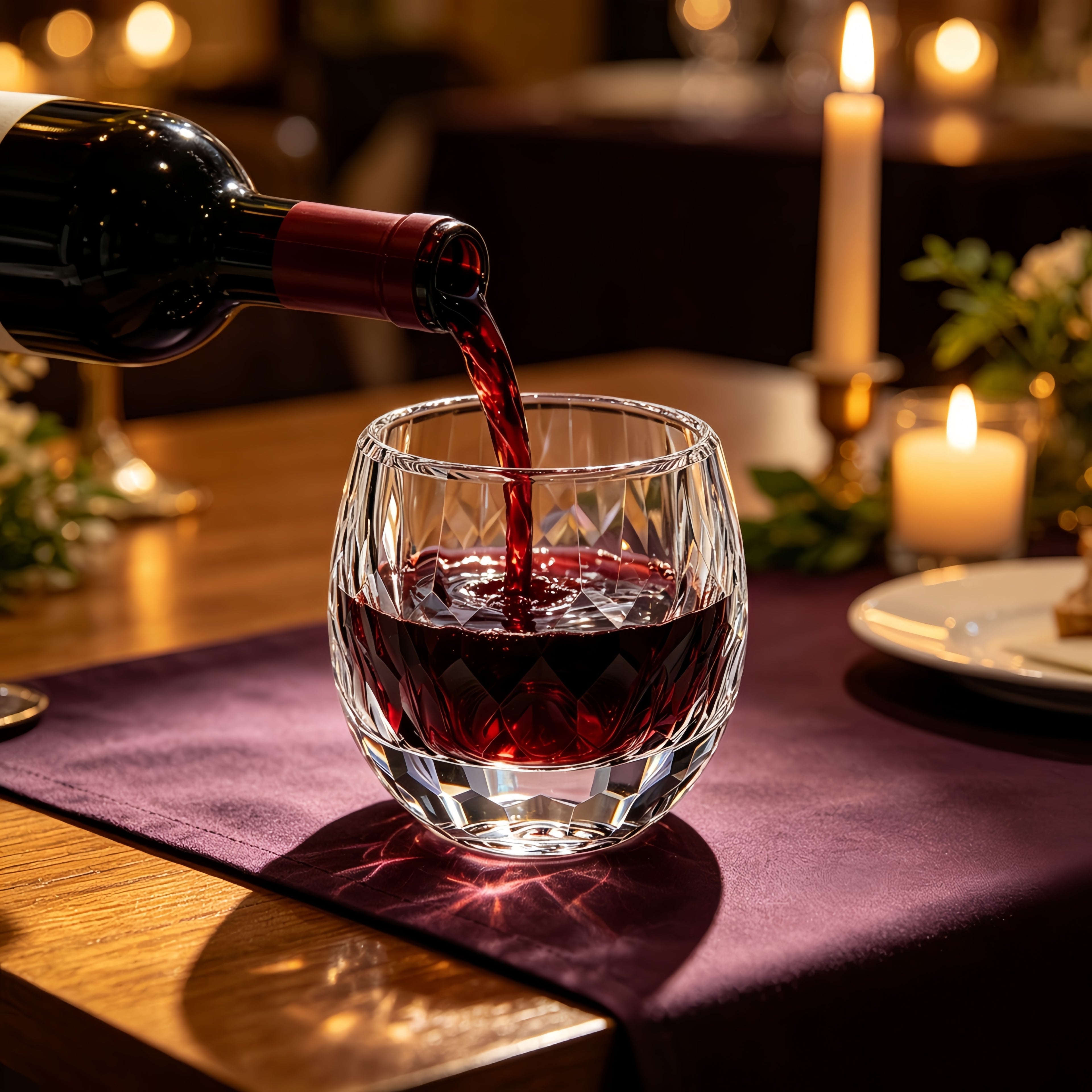 Crystal Whiskey Glasses, Lead-Free Crystal Glassware