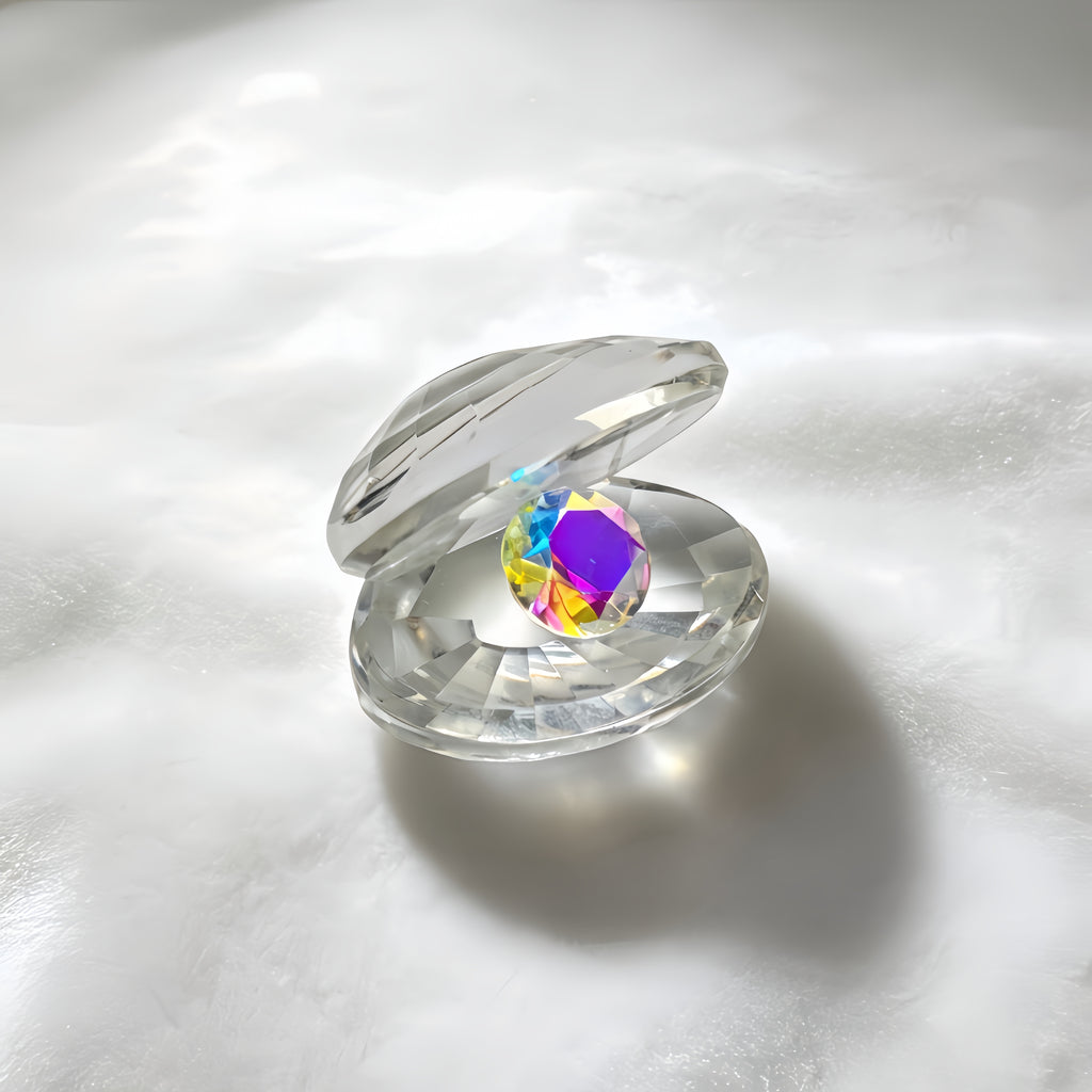 Crystal Shell Figurine Ornament Decorative Statue