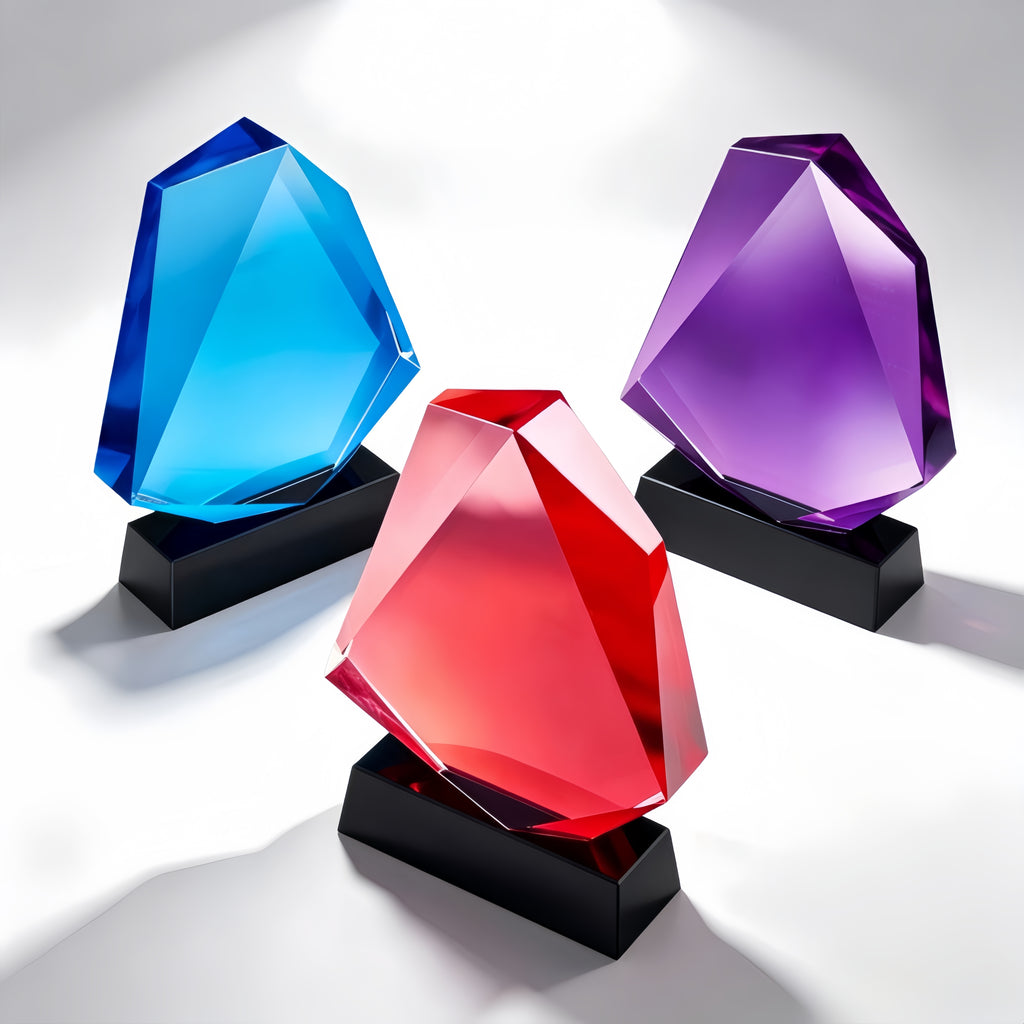 Iridescent Crystal Award Trophy