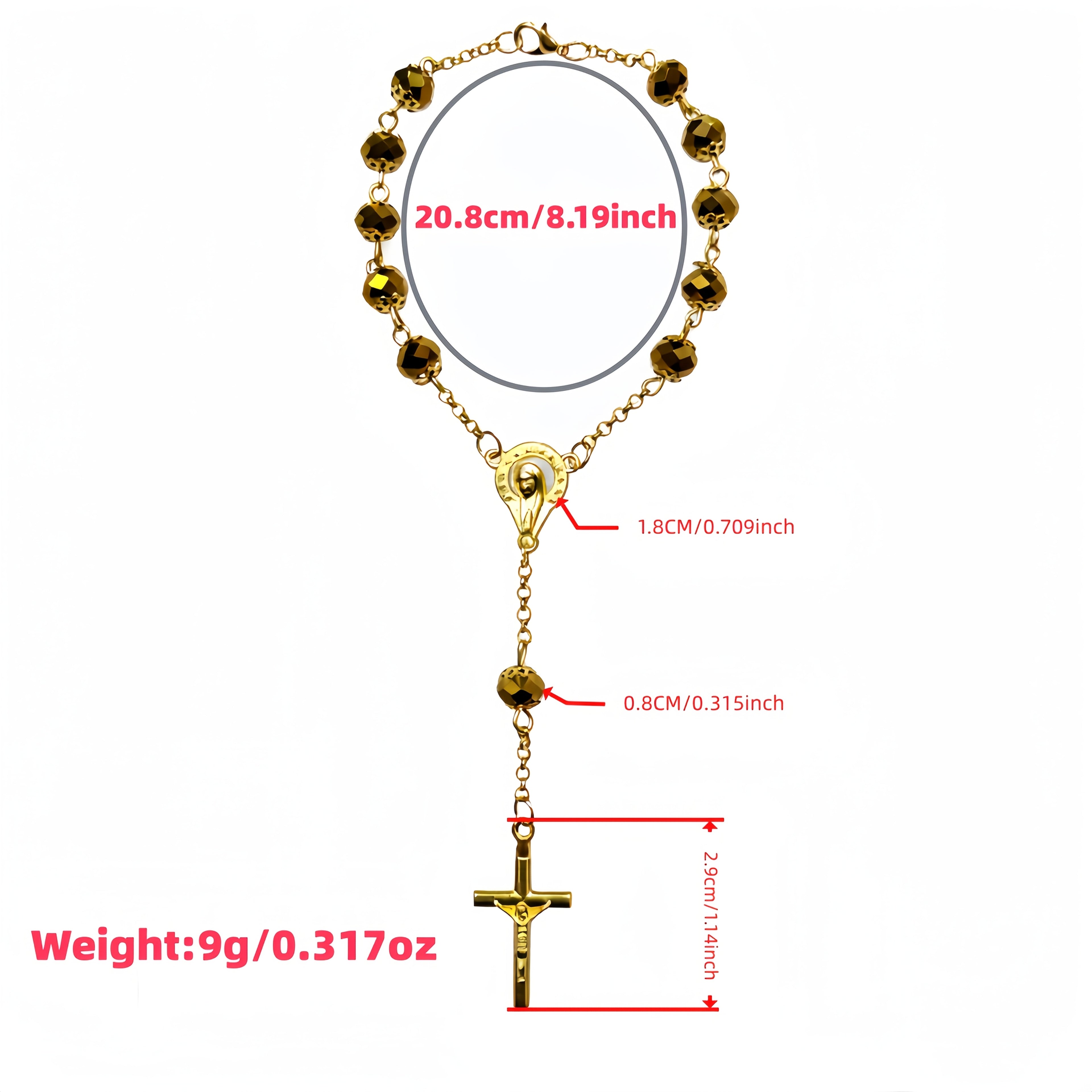 Rosary Bracelet with Crucifix