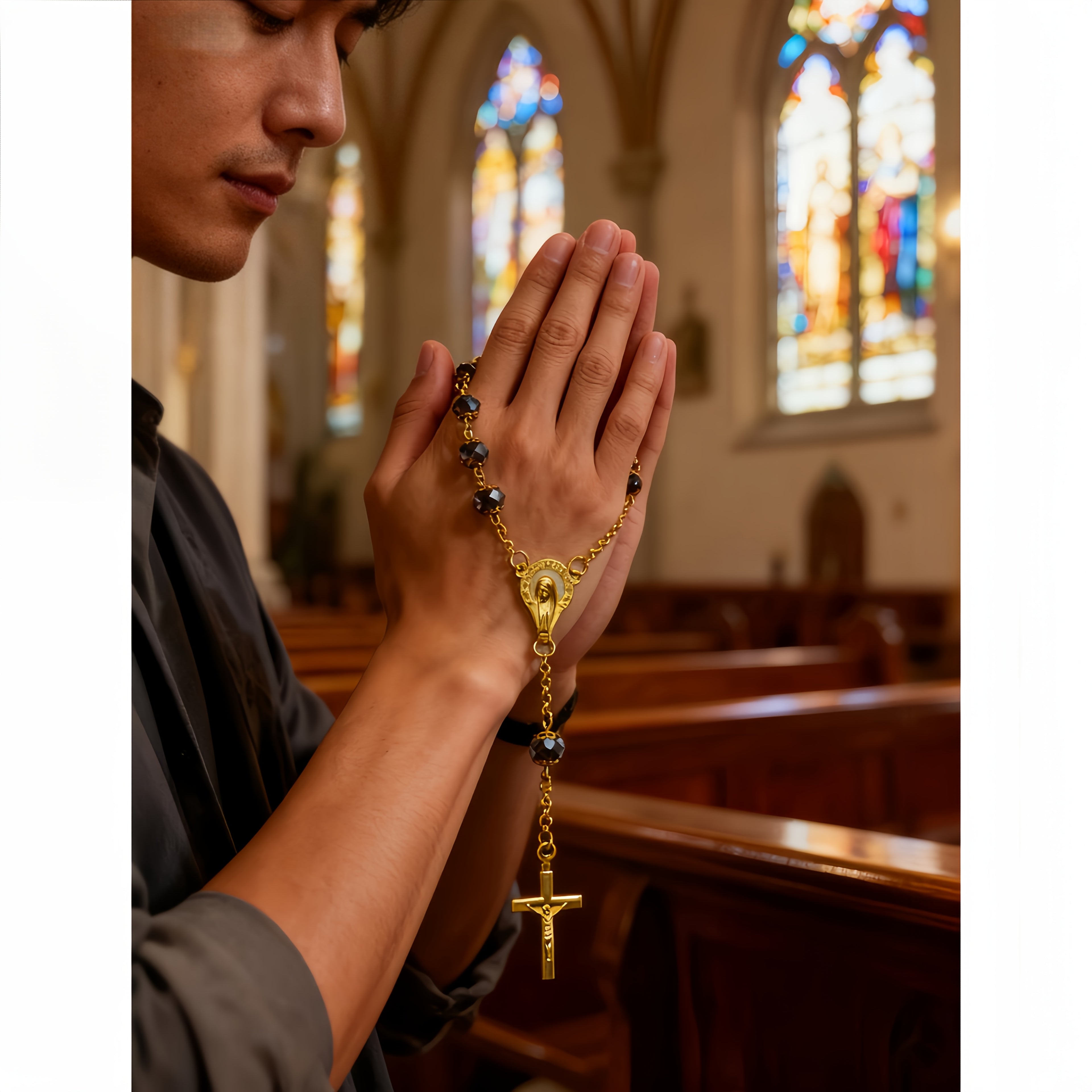 Rosary Bracelet with Crucifix