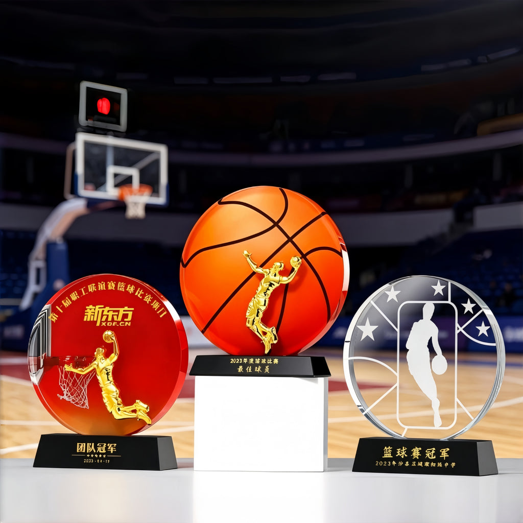 Crystal Award Trophy for Sports Competitions