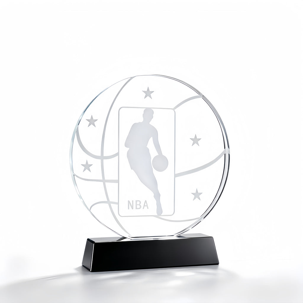 Crystal Award Trophy for Sports Competitions
