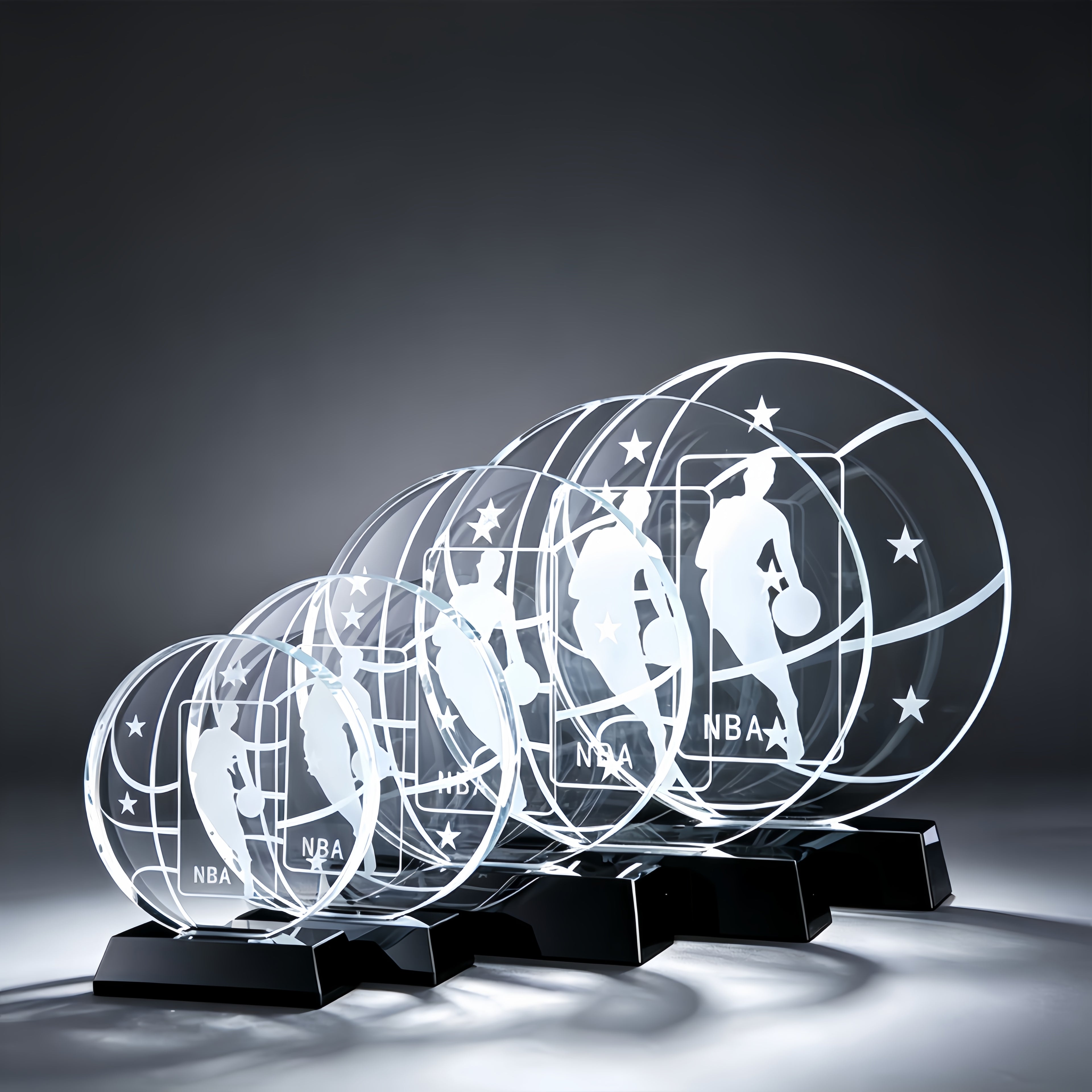 Crystal Award Trophy for Sports Competitions