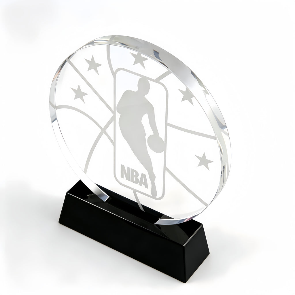 Crystal Award Trophy for Sports Competitions