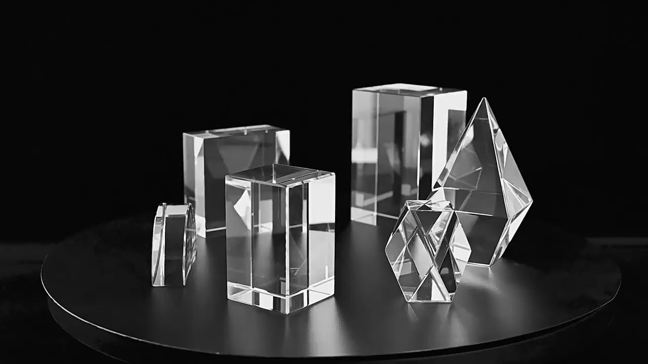 K9 Crystal Cube Blank – Premium 3D Laser Engraving Blank