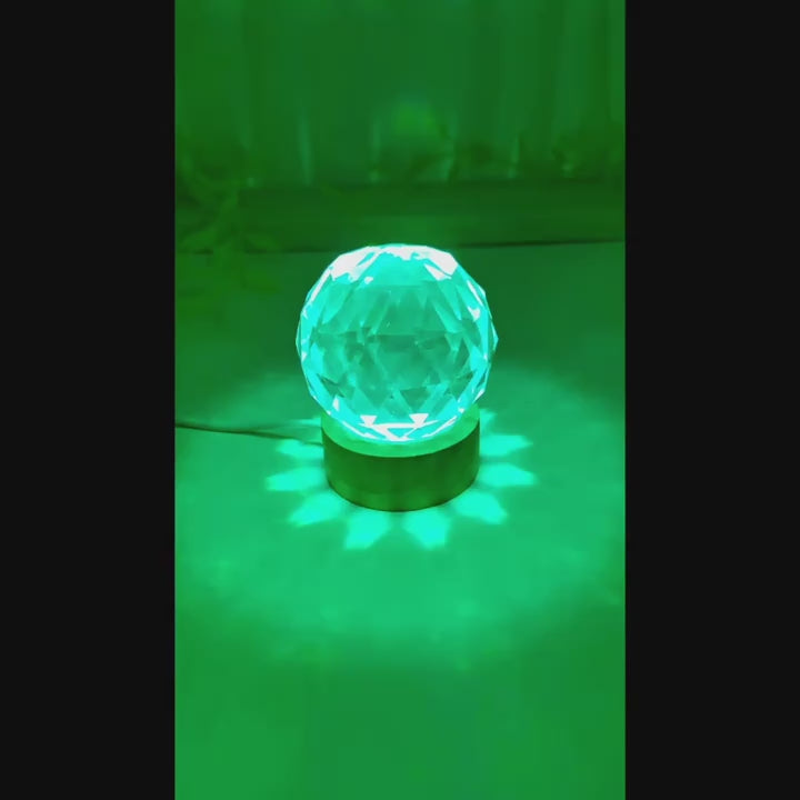 Stylish Crystal Glow Night Light / Elegant Crystal Accent Night Light