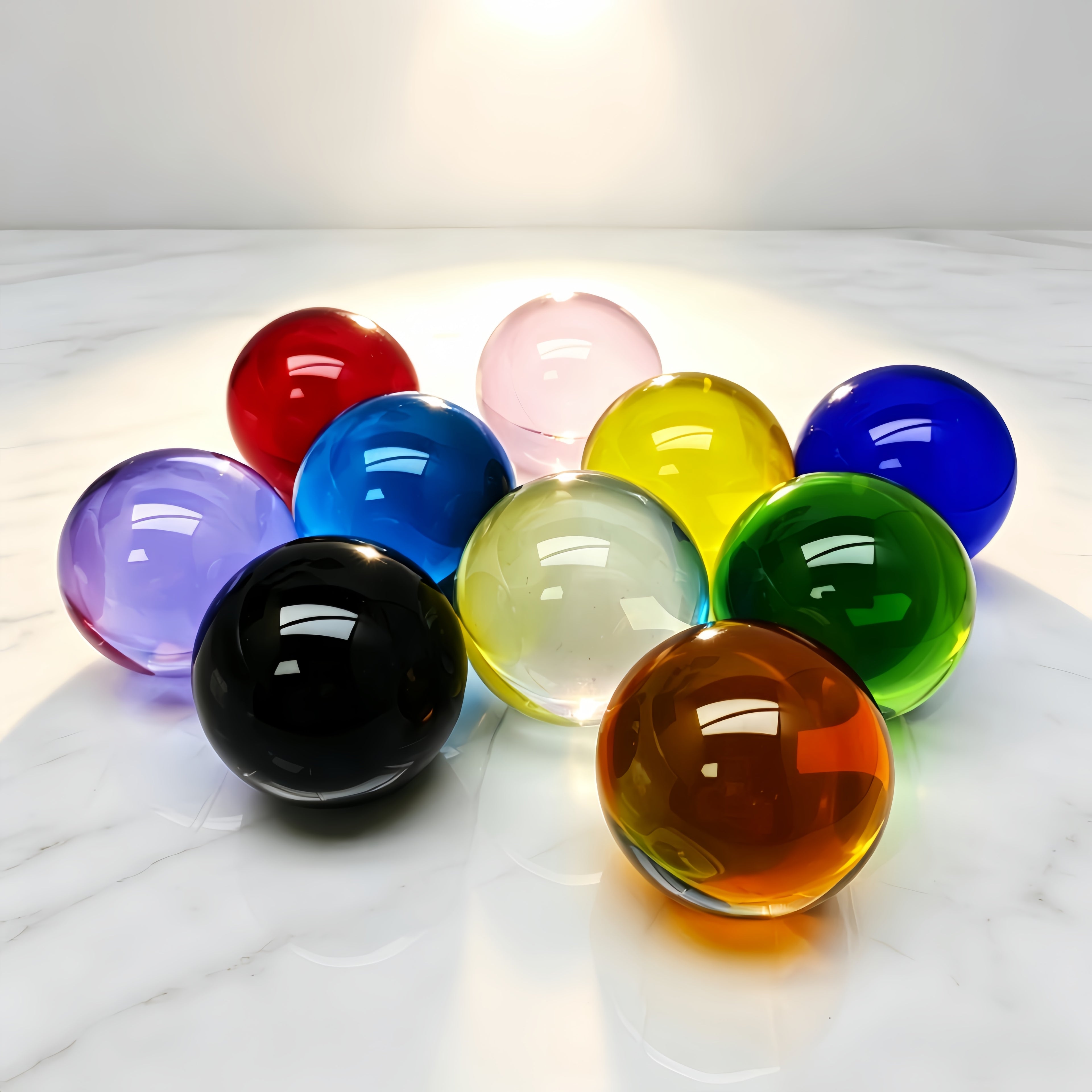 Colored Crystal Glass Ball